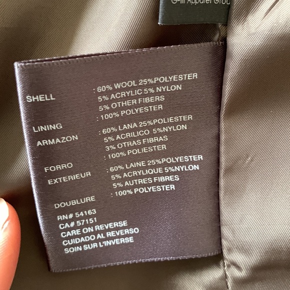 KENNETH COLE REACTION WOOL-BLEND PEA COAT - Picture 4 of 7